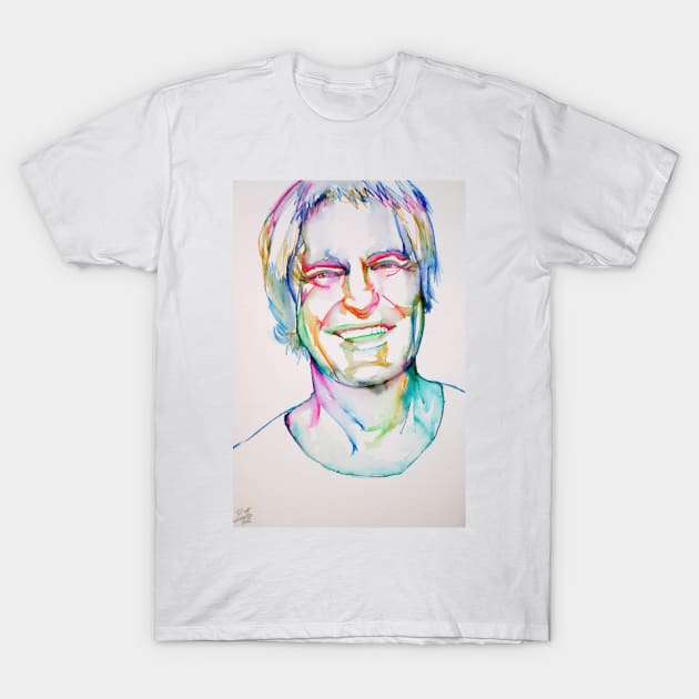 TIMOTHY LEARY watercolor and ink portrait T-Shirt by lautir